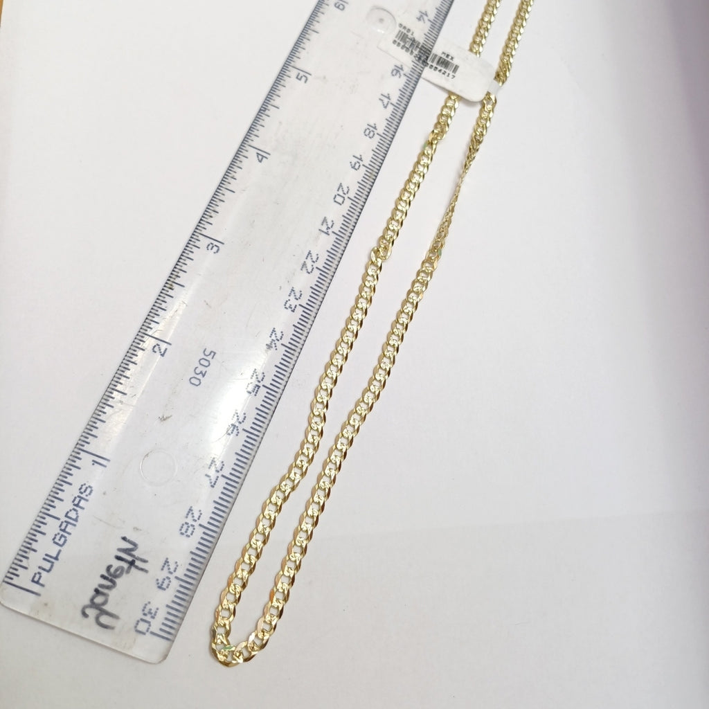 CADENA BARBADA DIAMANTADA 12.01GR 60 CM CM (NUEVO)