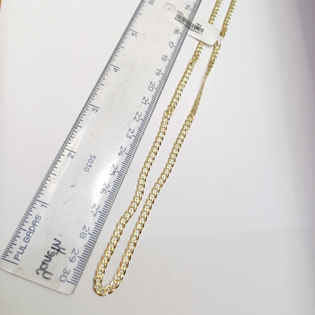 CADENA BARBADA DIAMANTADA 12.01GR 60 CM CM (NUEVO)