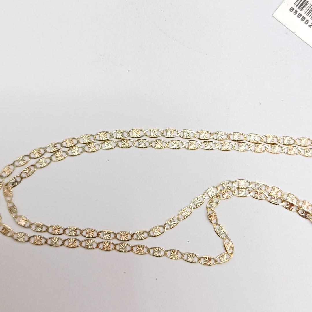 CADENA TEJIDO MARINERO 3.81GR 60 CM (NUEVO)