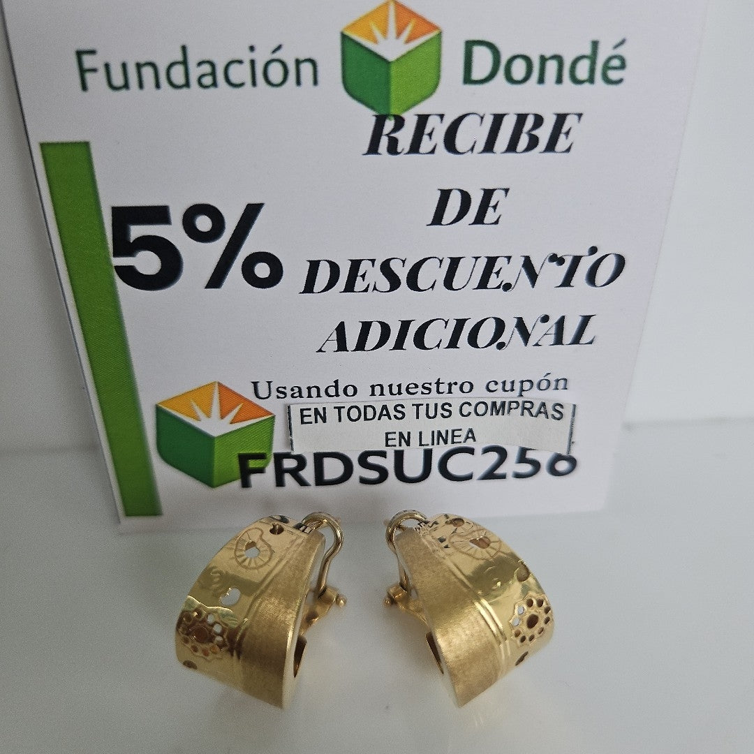 K1 4,50 GRMS 14 K ESPECIFICACIONES COMPLEMENTARIAS ARETES HECHURA ESPECIAL (SEMINUEVO)