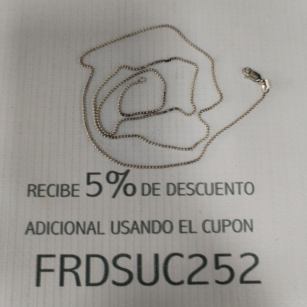 CADENA PLATA 3,20 GRMS (SEMINUEVO)