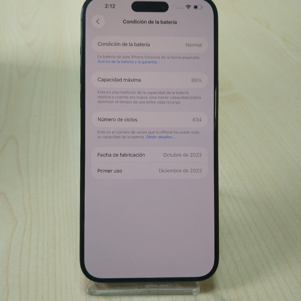 CELULAR APPLE IPHONE 15 PRO MAX A3106 (2023) 256 GB 8 GB RAM (SEMINUEVO)