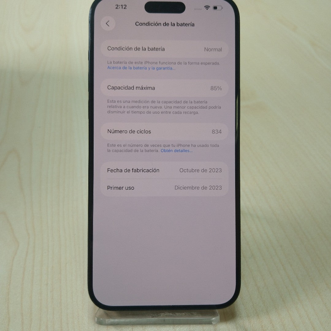 CELULAR APPLE IPHONE 15 PRO MAX A3106 (2023) 256 GB 8 GB RAM (SEMINUEVO)
