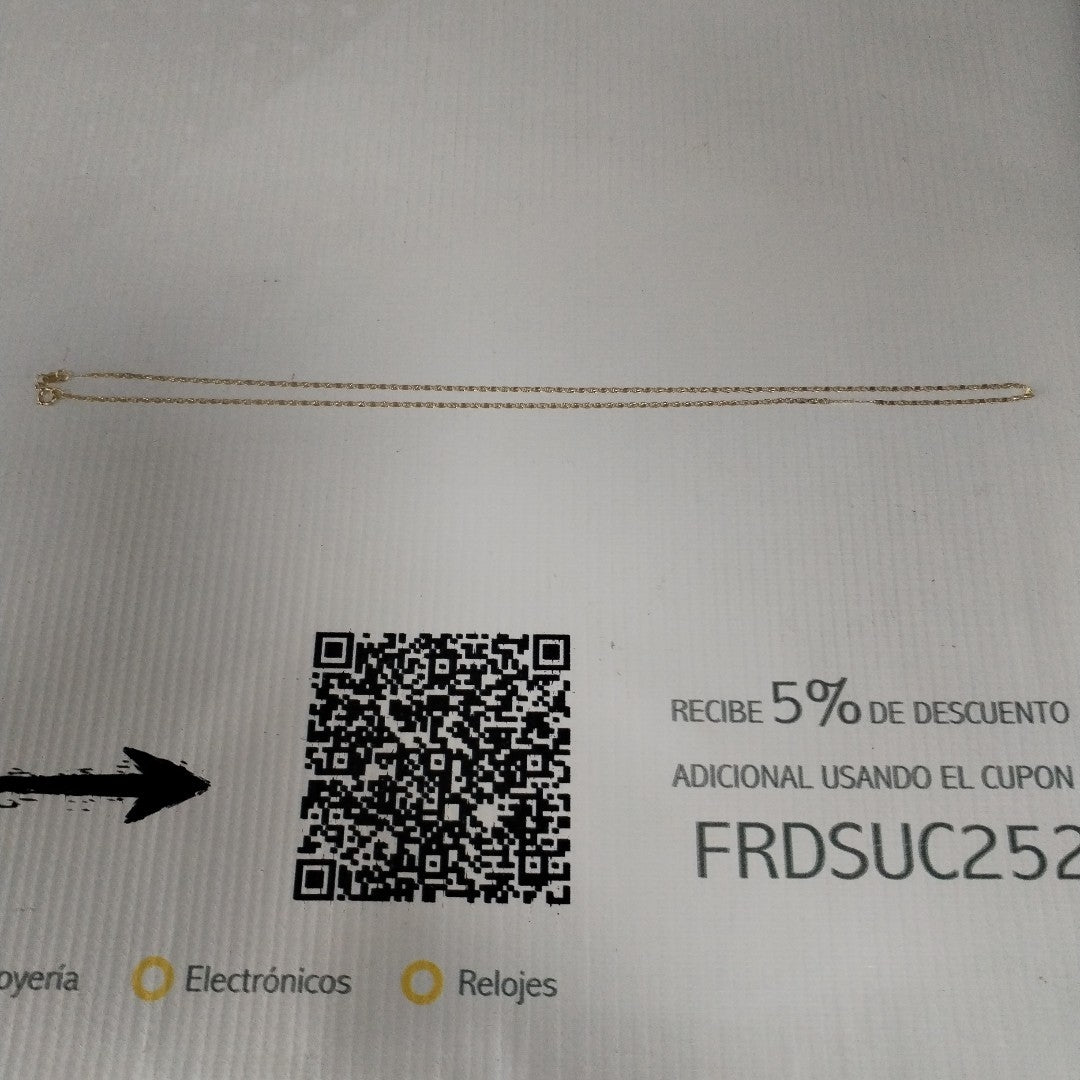 CADENA TEJIDO MARINERO 2.21GR 55 CM (NUEVO)