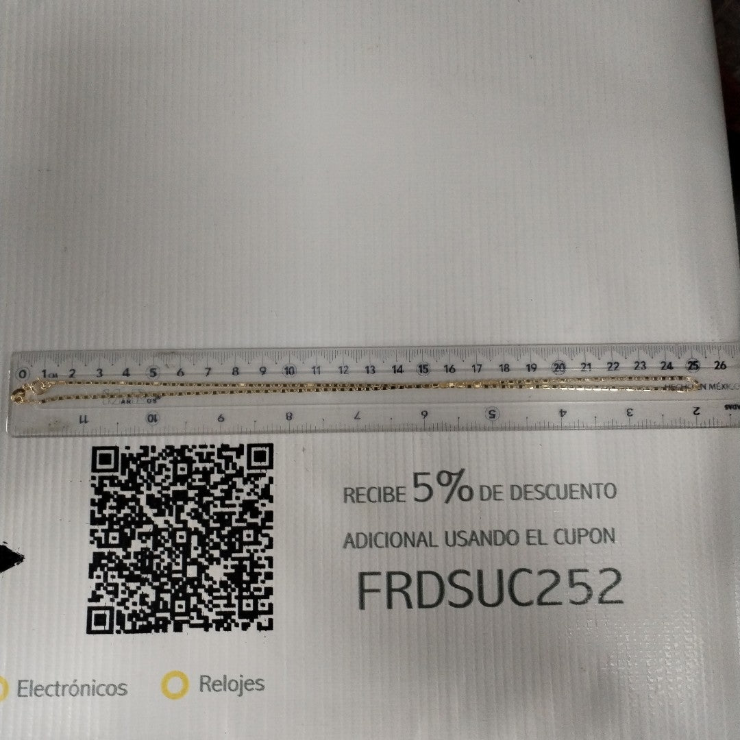 CADENA TEJIDO MARINERO 1.81GR 50 CM (NUEVO)