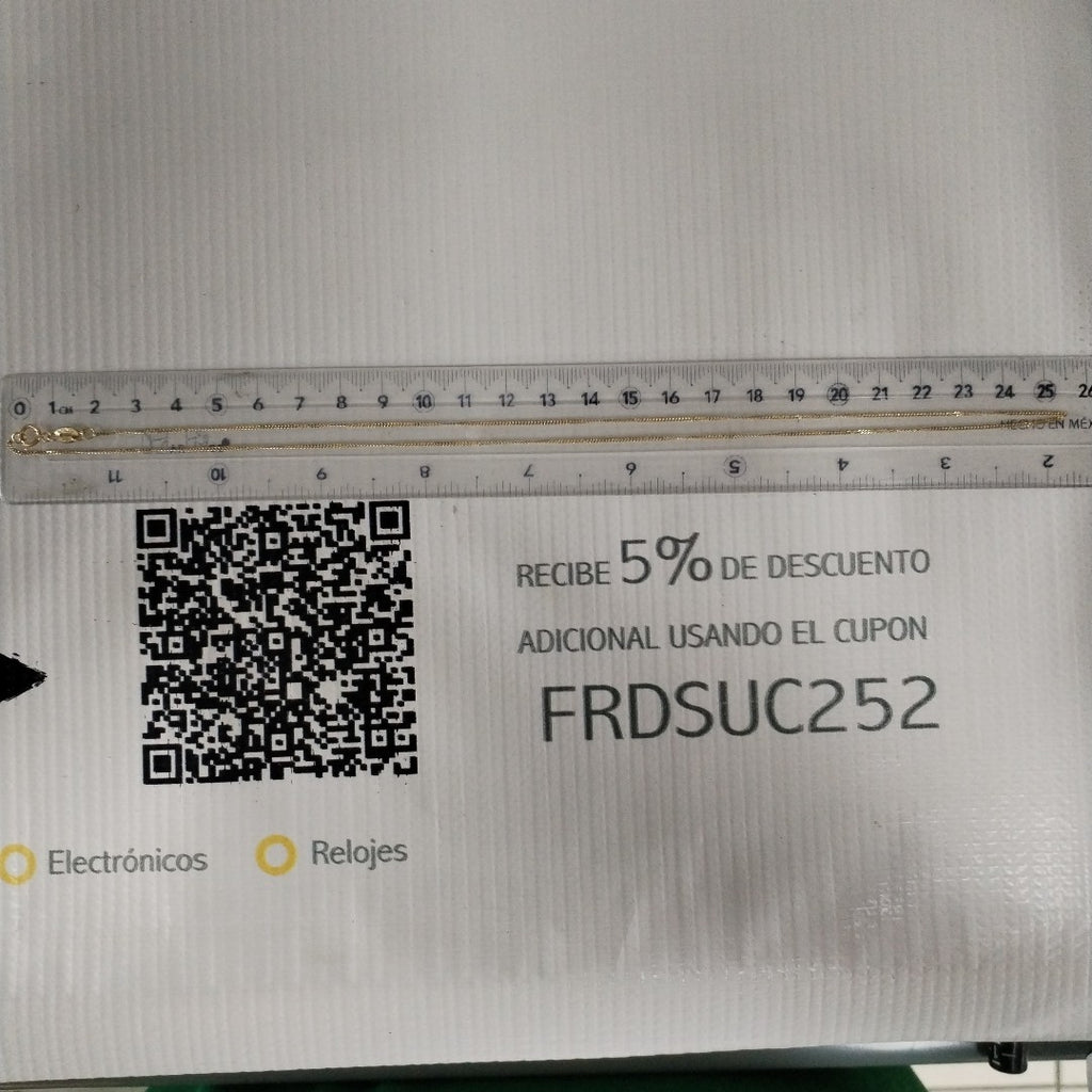CADENA BARBADO 1.9GR 50 CM (NUEVO)