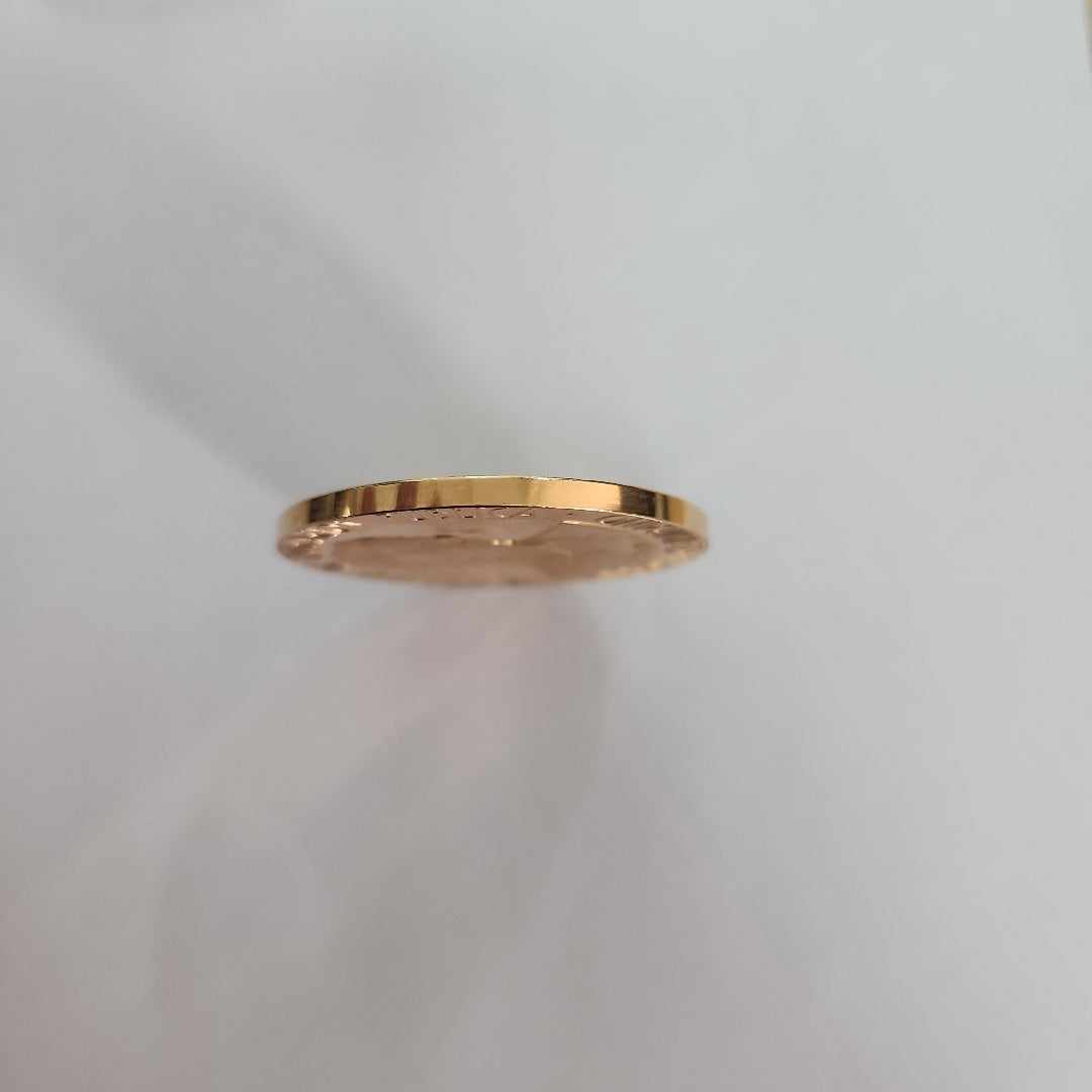 MEDALLA CONMEMORATIVA ORO 21 K 42 GRMS (SEMINUEVO)