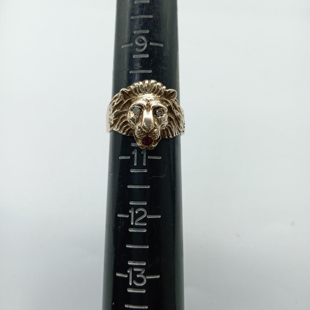 K1 7,50 GRMS 8 K ESPECIFICACIONES COMPLEMENTARIAS ANILLO, LEON, DIAMANTES SIN CO (SEMINUEVO)