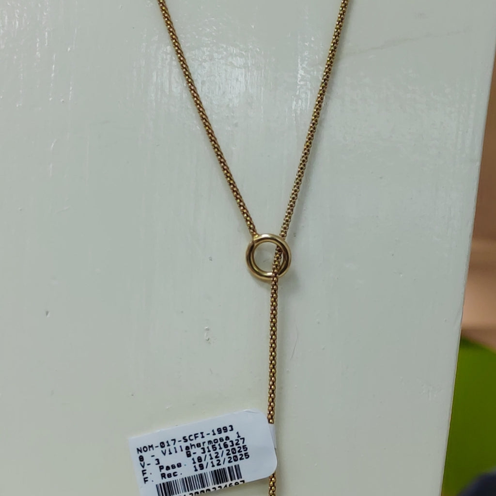 K1 6,40 GRMS 14 K ESPECIFICACIONES COMPLEMENTARIAS CADENA TEJIDO COLA DE RATON (SEMINUEVO)