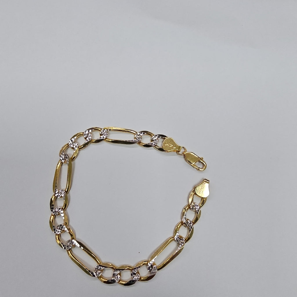 PULSERA TEJIDO 3X1 16.1G 21 CM 14K (NUEVO)