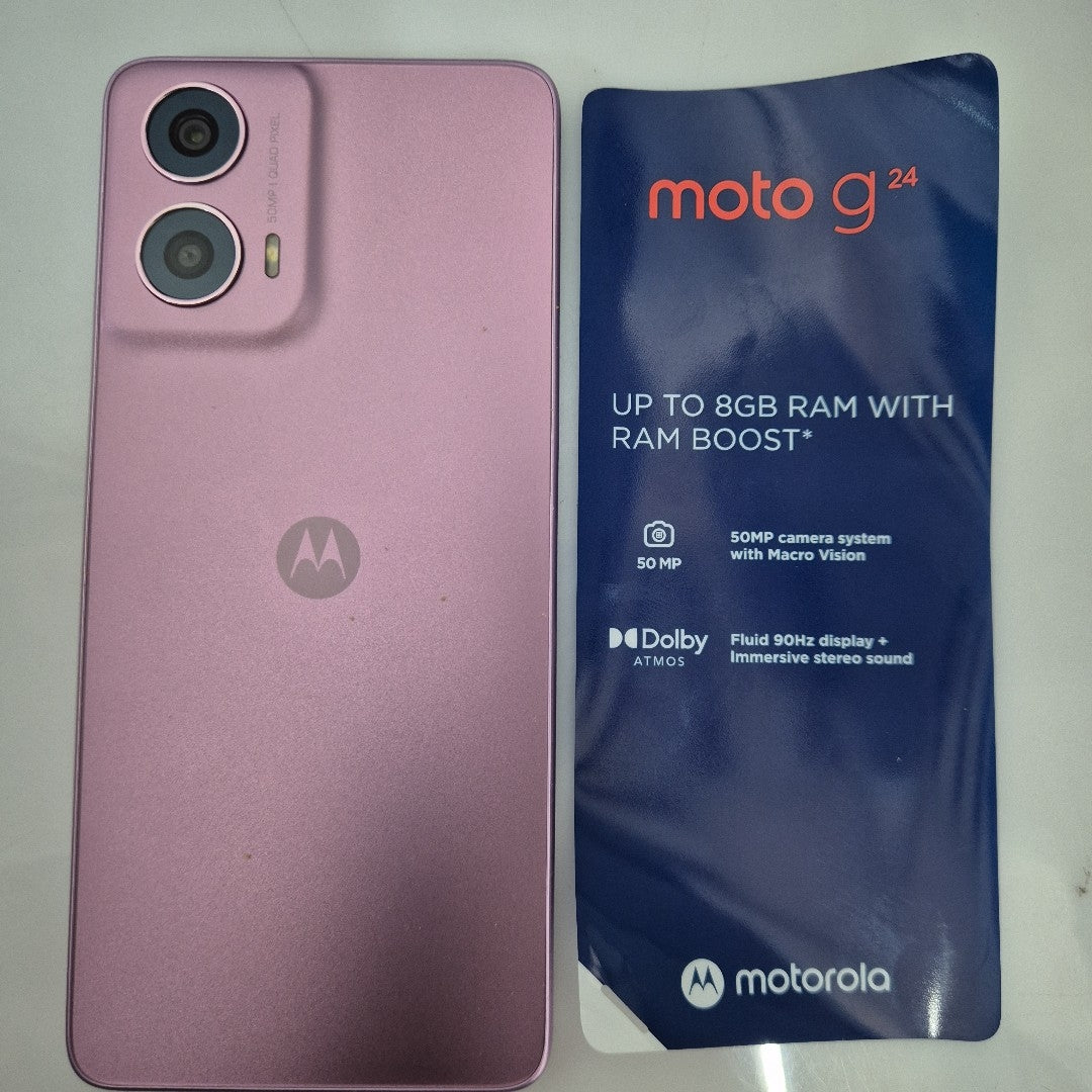 CELULAR MOTOROLA MOTO G24 XT2423-1 (2024) 256 GB 4 GB RAM (SEMINUEVO)