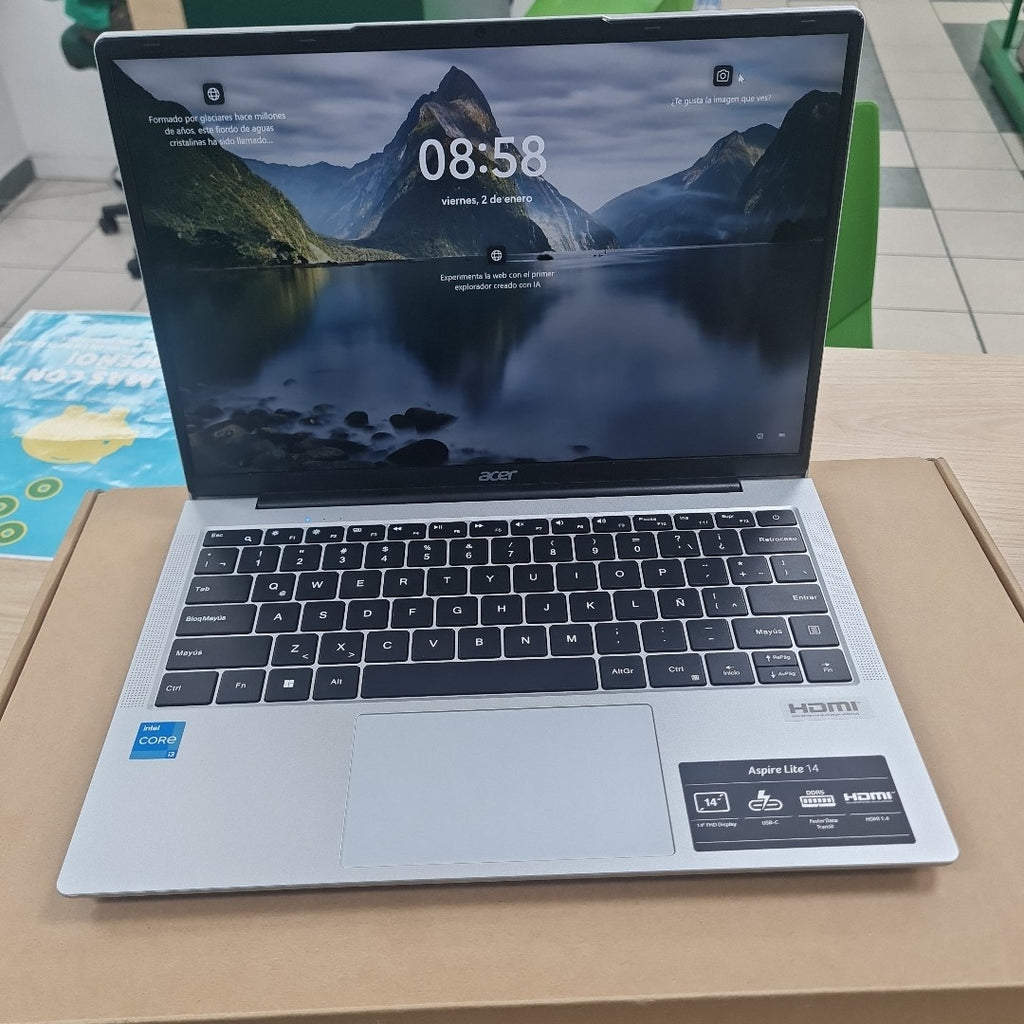 LAPTOP ACER ASPIRE LITE 14 AL14-31P-353Y (2024) 512 GB SSD 8 GB RAM (SEMINUEVO)