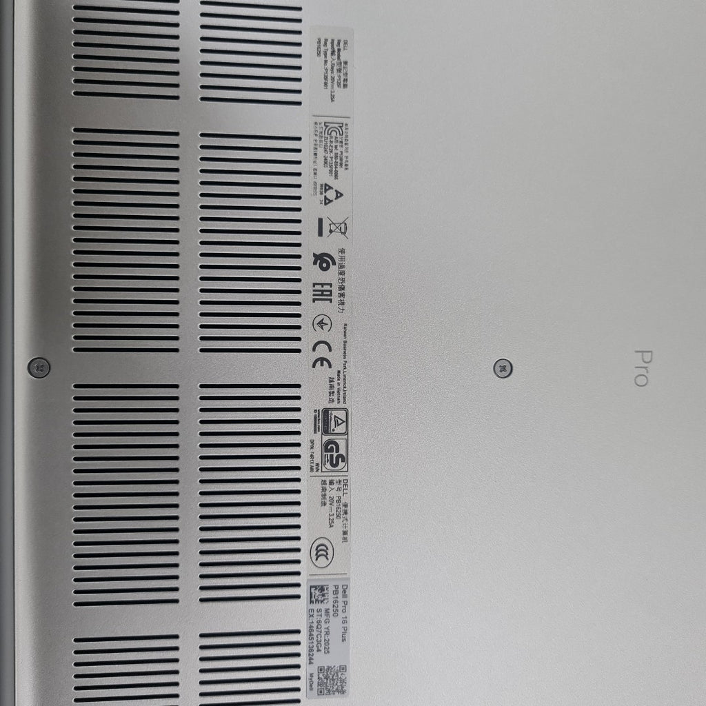 LAPTOP DELL PRO 16 PLUS PB16250 (2025) 1 TB SSD 16 GB RAM (SEMINUEVO)