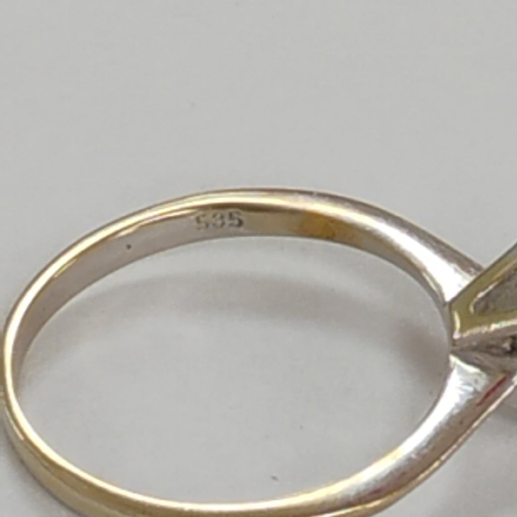 SOLITARIO ORO BLANCO 10 K 2.4 GRMS (SEMINUEVO)