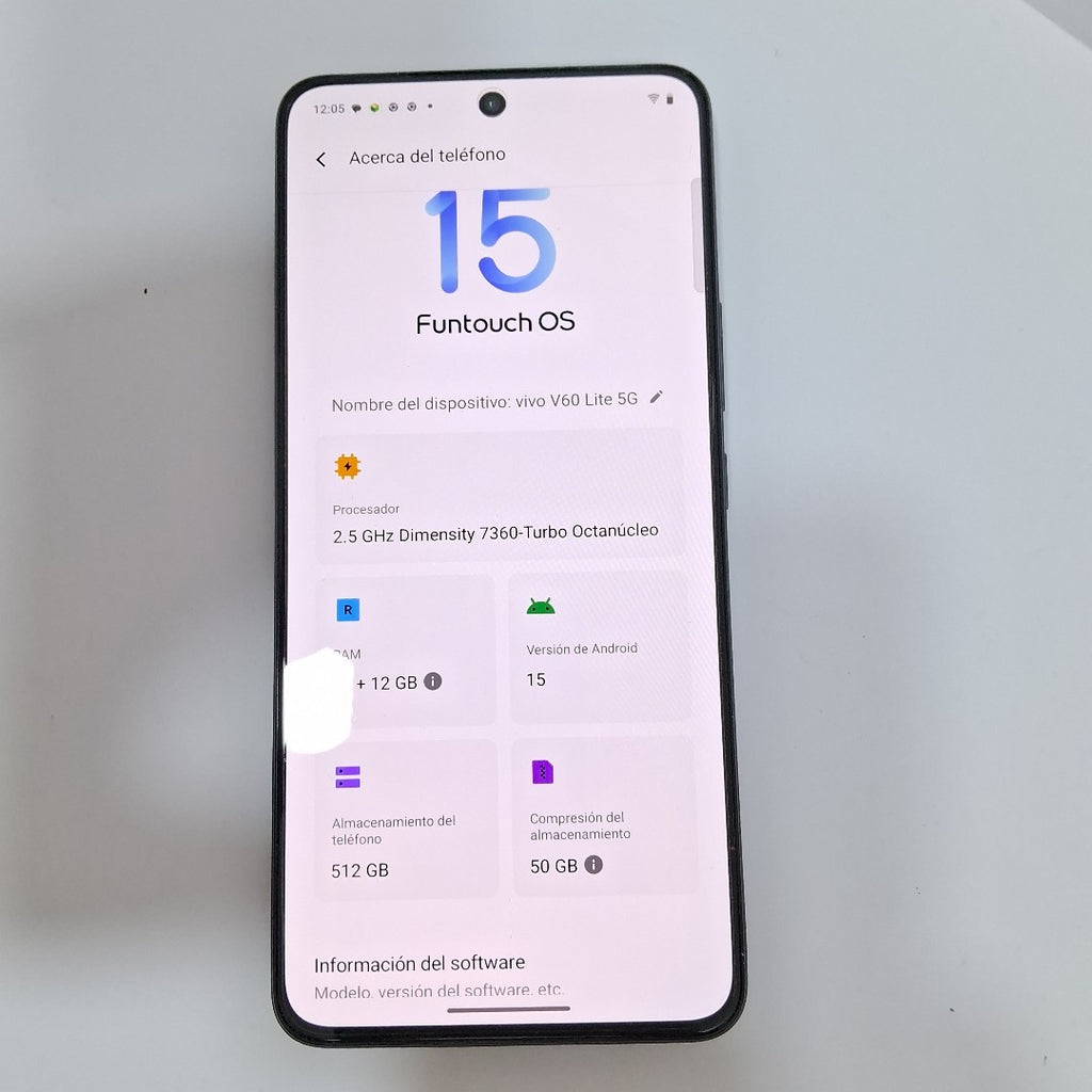 CELULAR VIVO V60 LITE 5G V2529 (2025) 512 GB 12 GB RAM (SEMINUEVO)