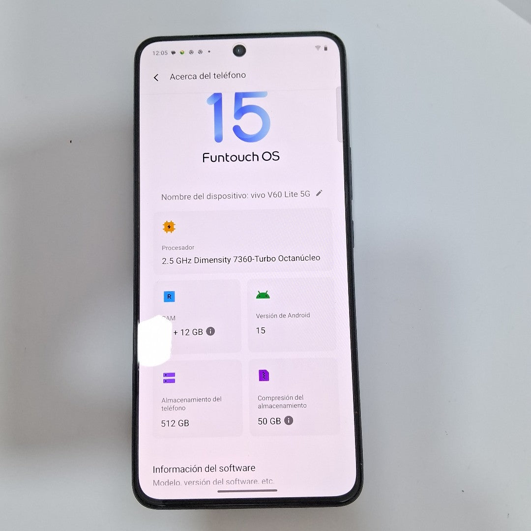 CELULAR VIVO V60 LITE 5G V2529 (2025) 512 GB 12 GB RAM (SEMINUEVO)