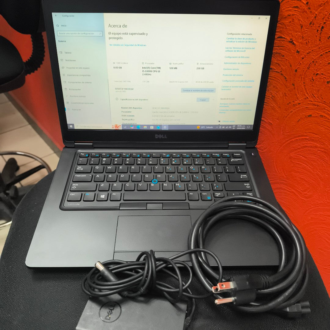 LAPTOP DELL LATITUDE 5480 (2017) 256 GB SSD 8 GB RAM