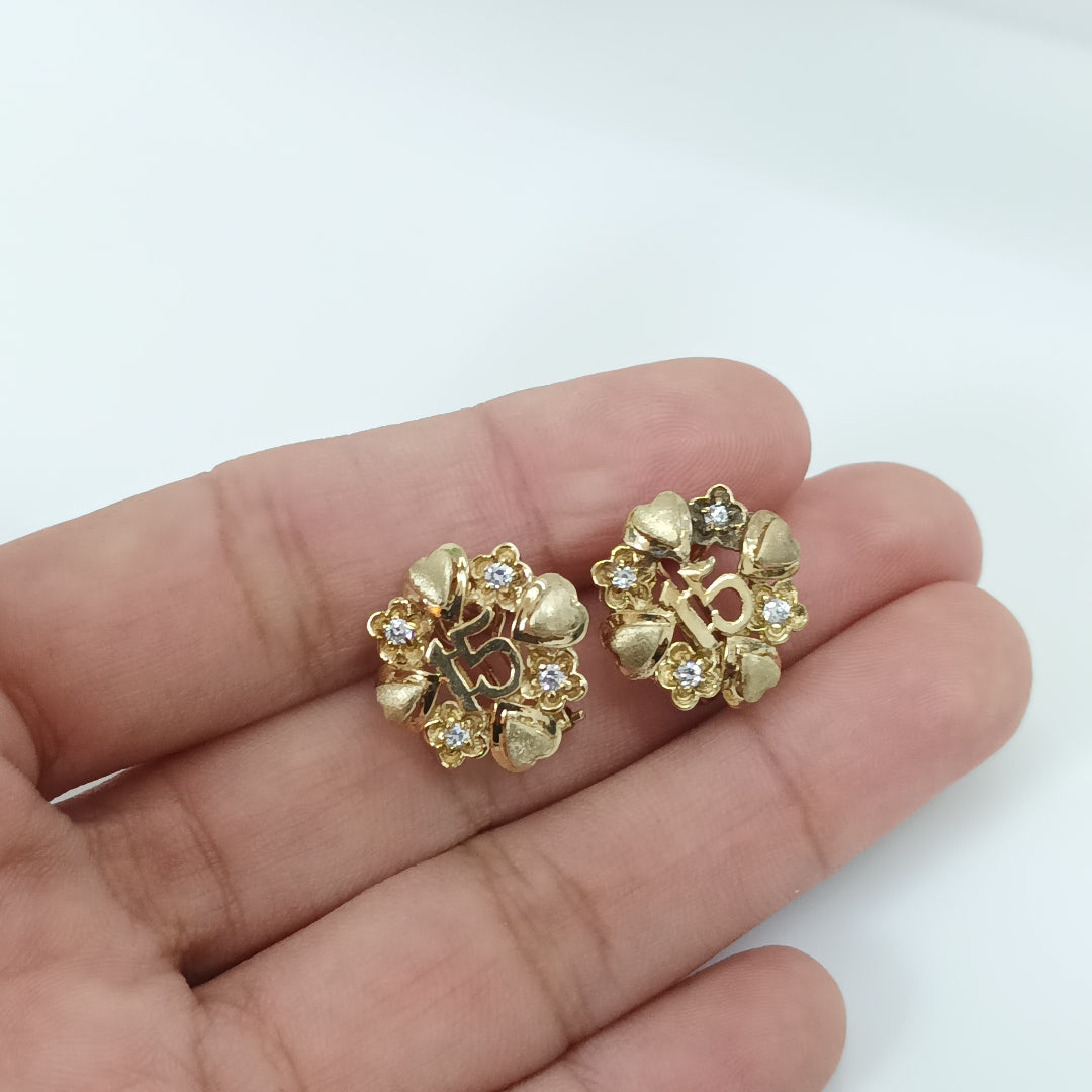 ARETES PAR ORO 10 K 3.4 GRMS (SEMINUEVO)