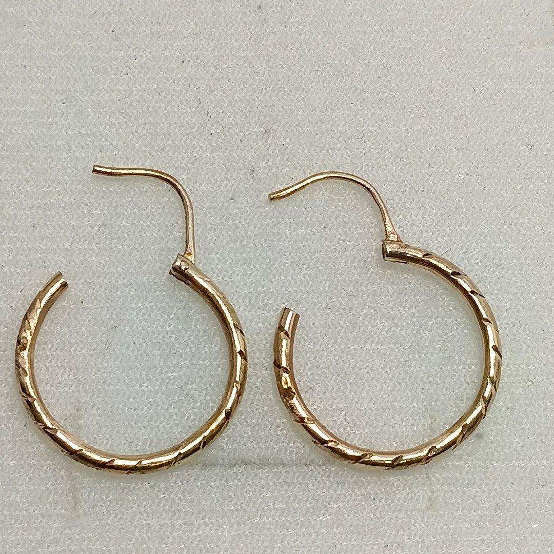 ARRACADAS PAR ORO 14 K 1.7 GRMS (SEMINUEVO)
