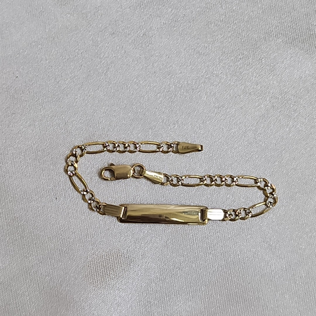 K1 3,10 GRMS 14 K ESPECIFICACIONES COMPLEMENTARIAS ESCLAVA PLACA LISA (SEMINUEVO)