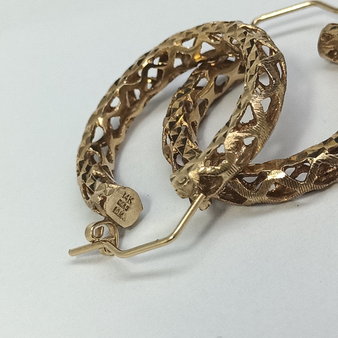 ARRACADAS PAR ORO 14 K 6,60 GRMS (SEMINUEVO)