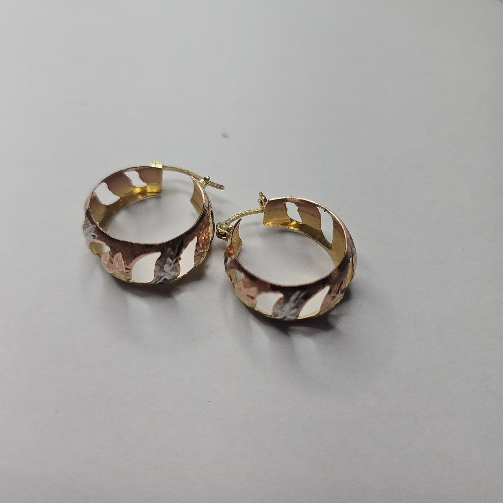 ARRACADAS PAR ORO 14 K 3.7 GRMS (SEMINUEVO)