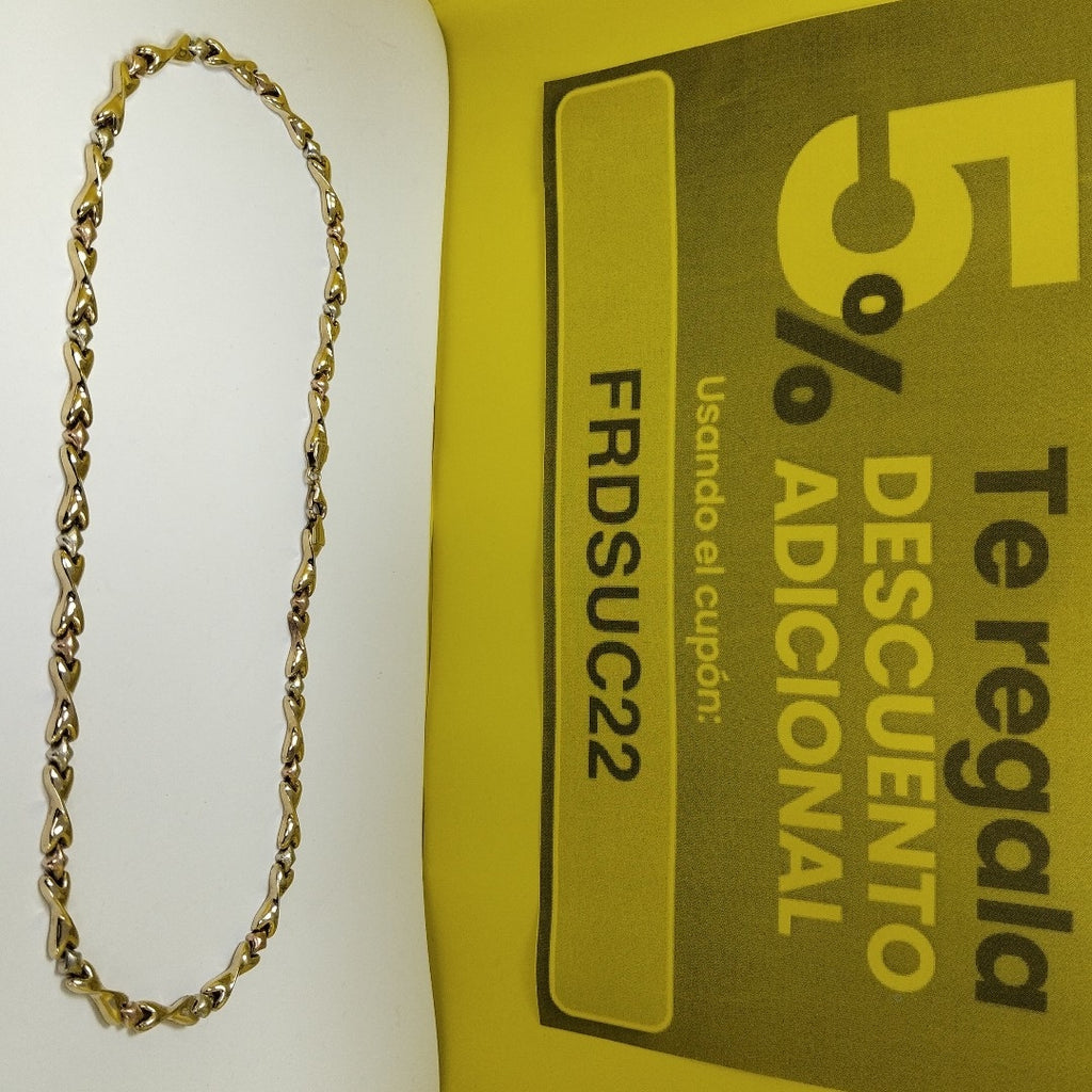CADENA ORO COMBINADO 10 K 11,40 GRMS (SEMINUEVO)