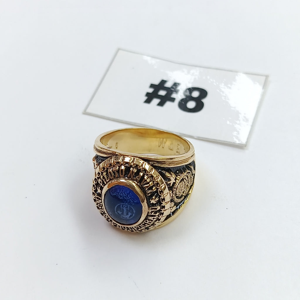 ANILLO DE GRADUACIÓN ORO 14 K 19 GRMS (SEMINUEVO)