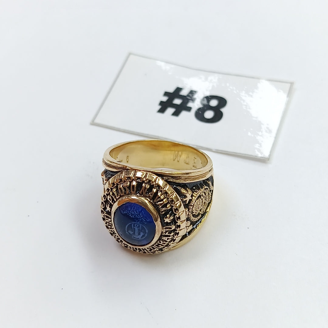 ANILLO DE GRADUACIÓN ORO 14 K 19 GRMS (SEMINUEVO)