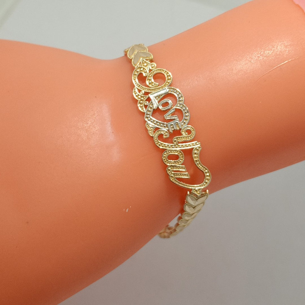 PULSERA ORO COMBINADO 14 K 7,70 GRMS (SEMINUEVO)