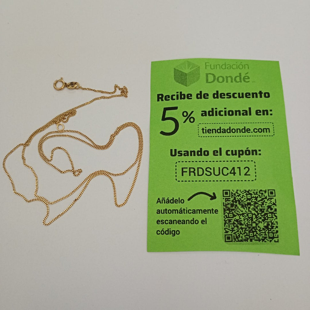 CADENA ORO 10 K 1,20 GRMS (SEMINUEVO)
