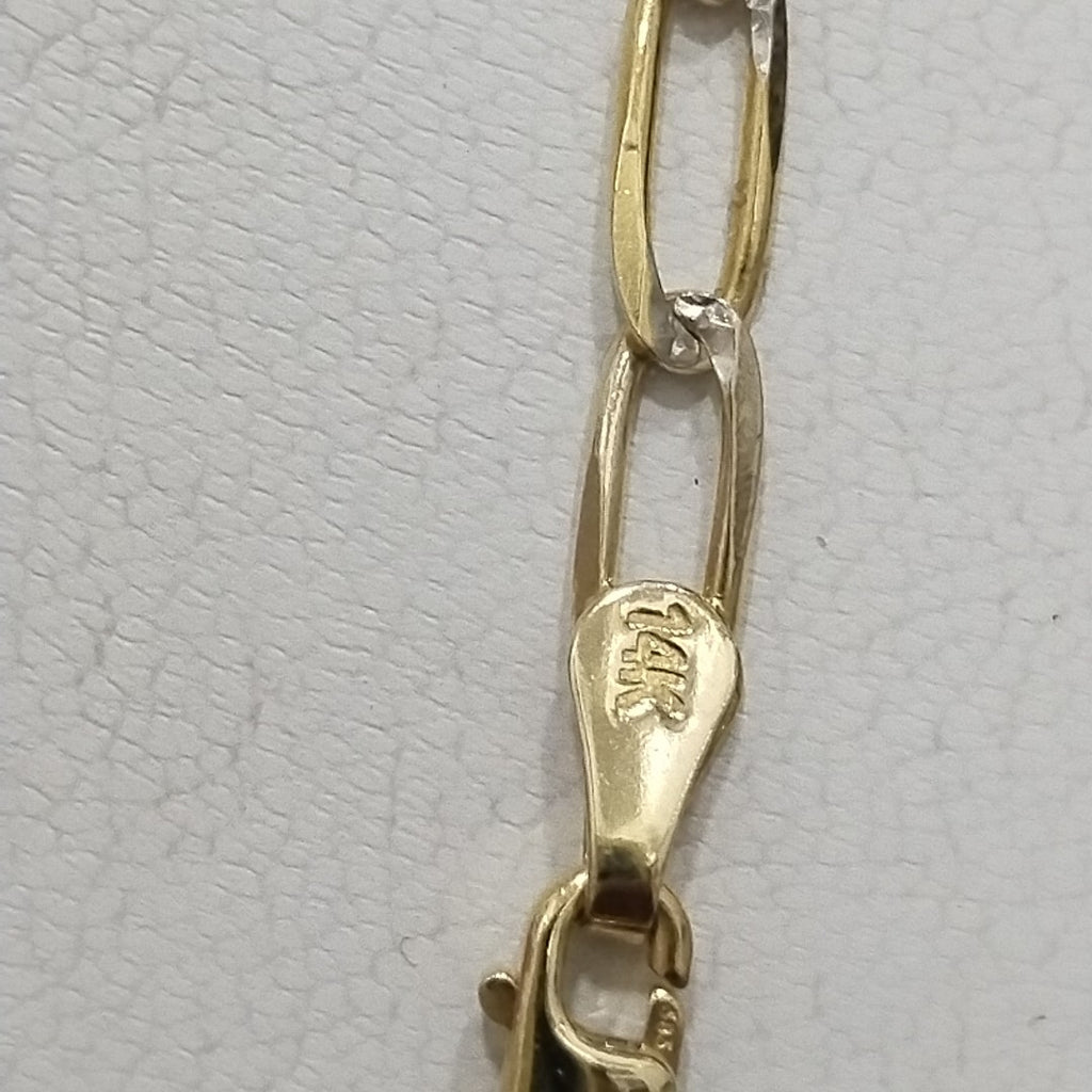 CADENA TEJIDO ESLABONES 11.1G 55 CM 14K (NUEVO)