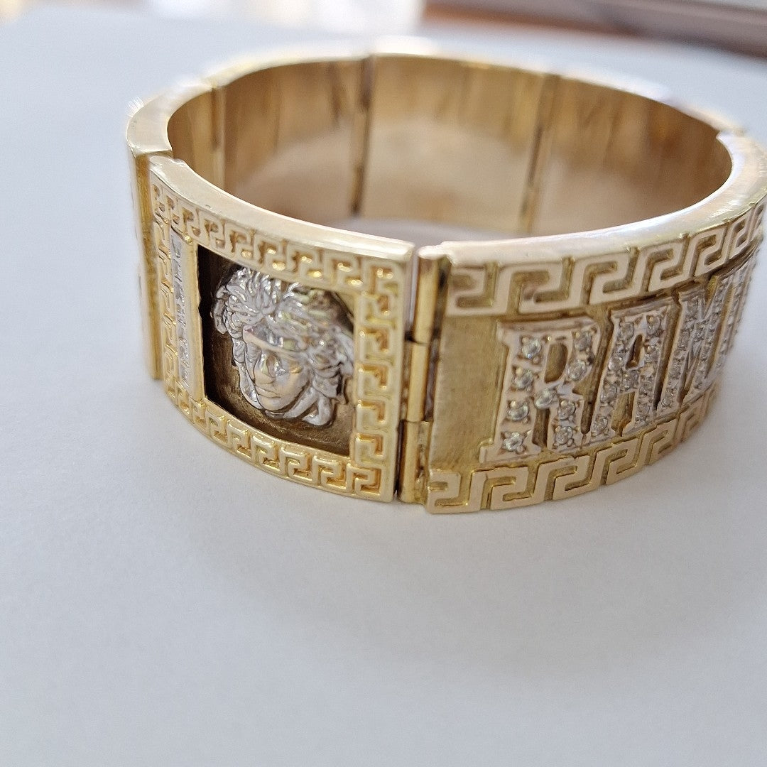 PULSERA RIGIDA ORO 10 K 97.4 GRMS (SEMINUEVO)