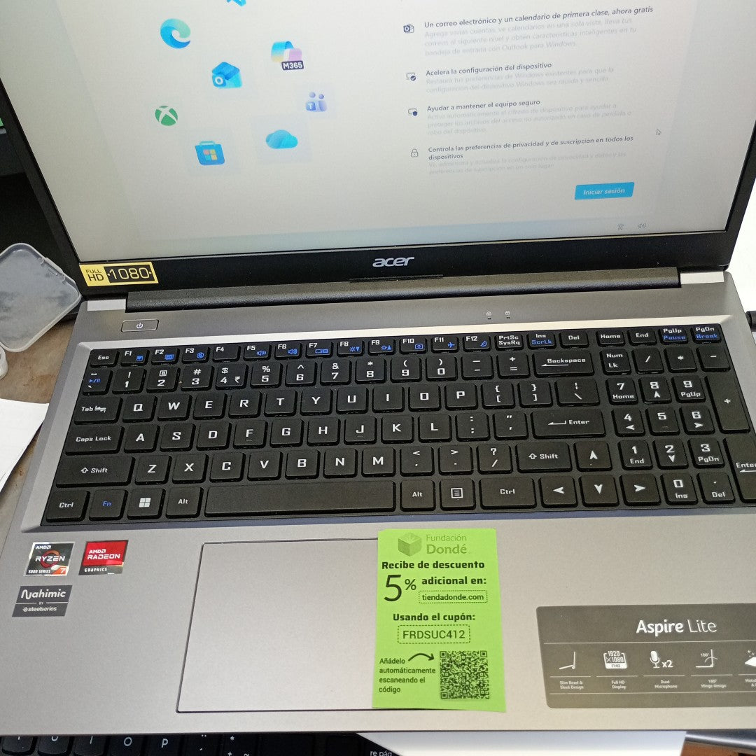 LAPTOP ACER ASPIRE LITE AL15-41 (2024) 512 GB SSD 16 GB RAM (SEMINUEVO)