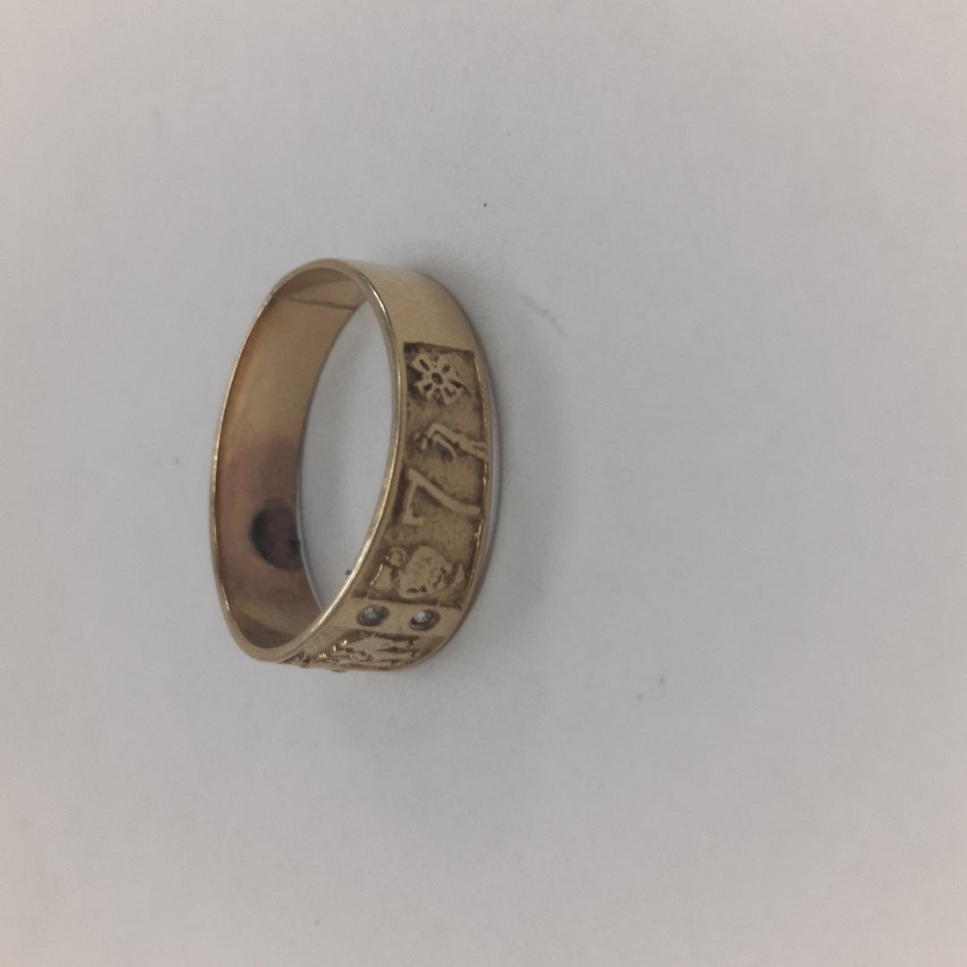 ARGOLLA DE LA SUERTE ORO 14 K 3,00 GRMS (SEMINUEVO)