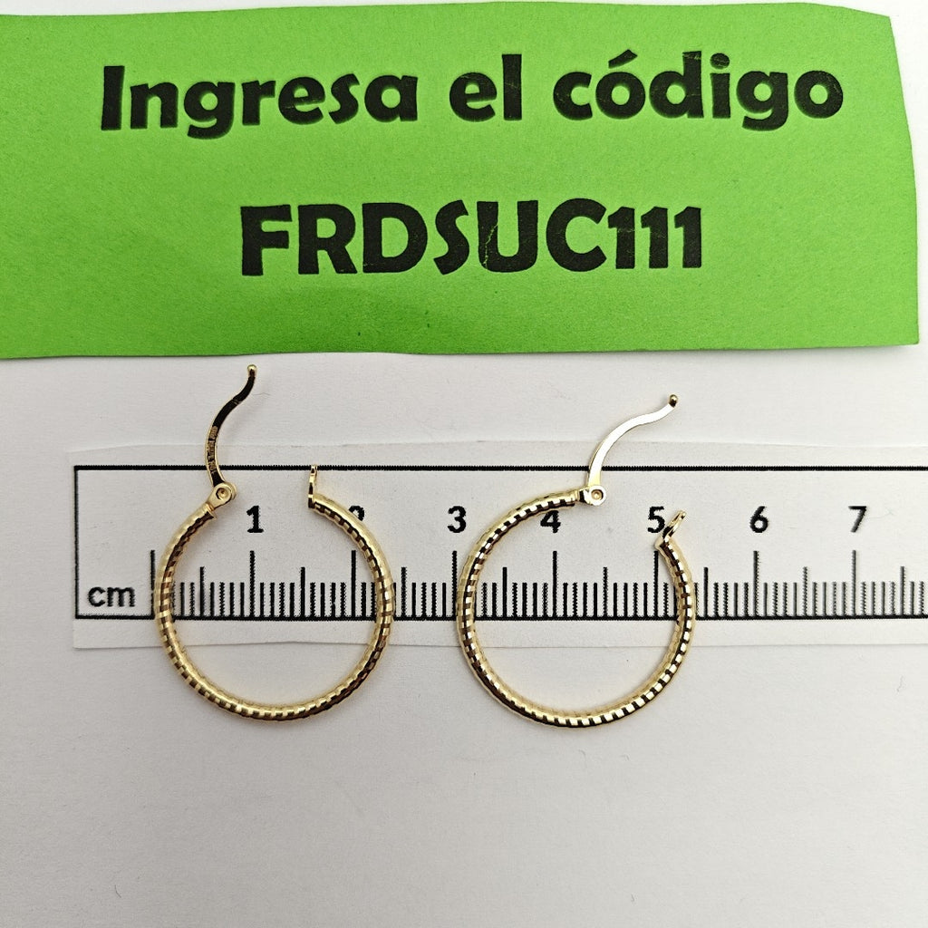 ARRACADAS ORO 10K 1.8 (NUEVO)