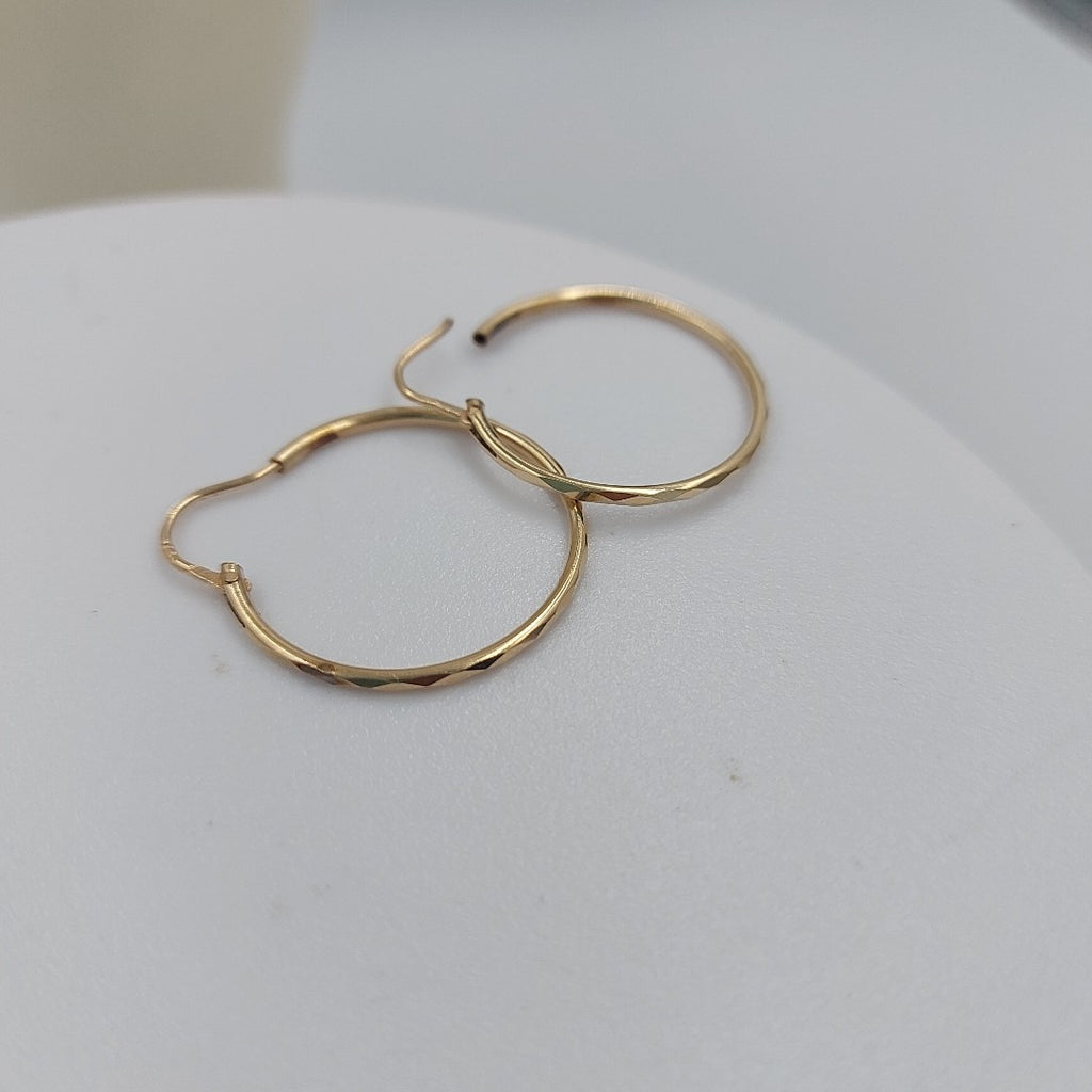 ARRACADAS PAR ORO 14 K 2 GRMS (SEMINUEVO)