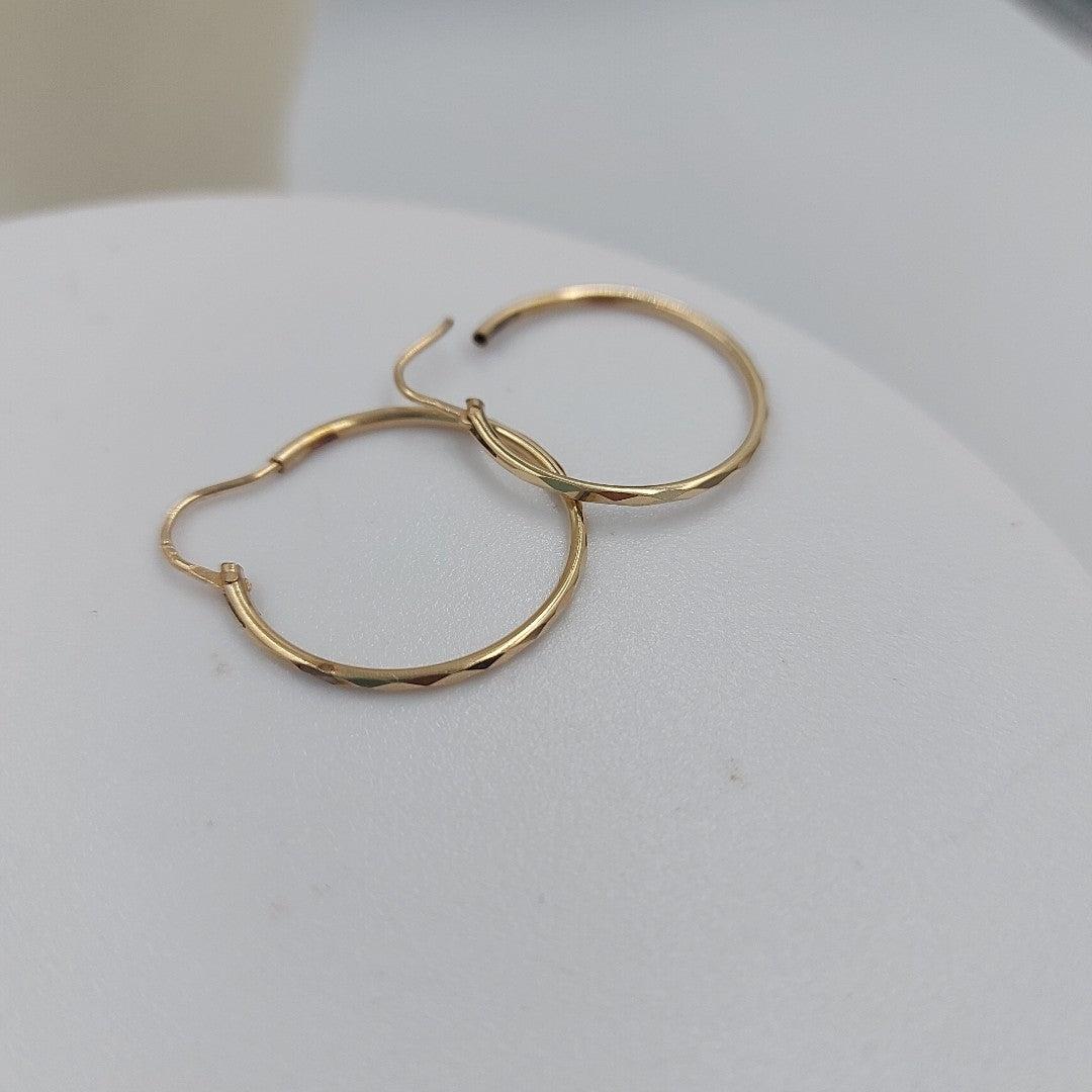 ARRACADAS PAR ORO 14 K 2 GRMS (SEMINUEVO)