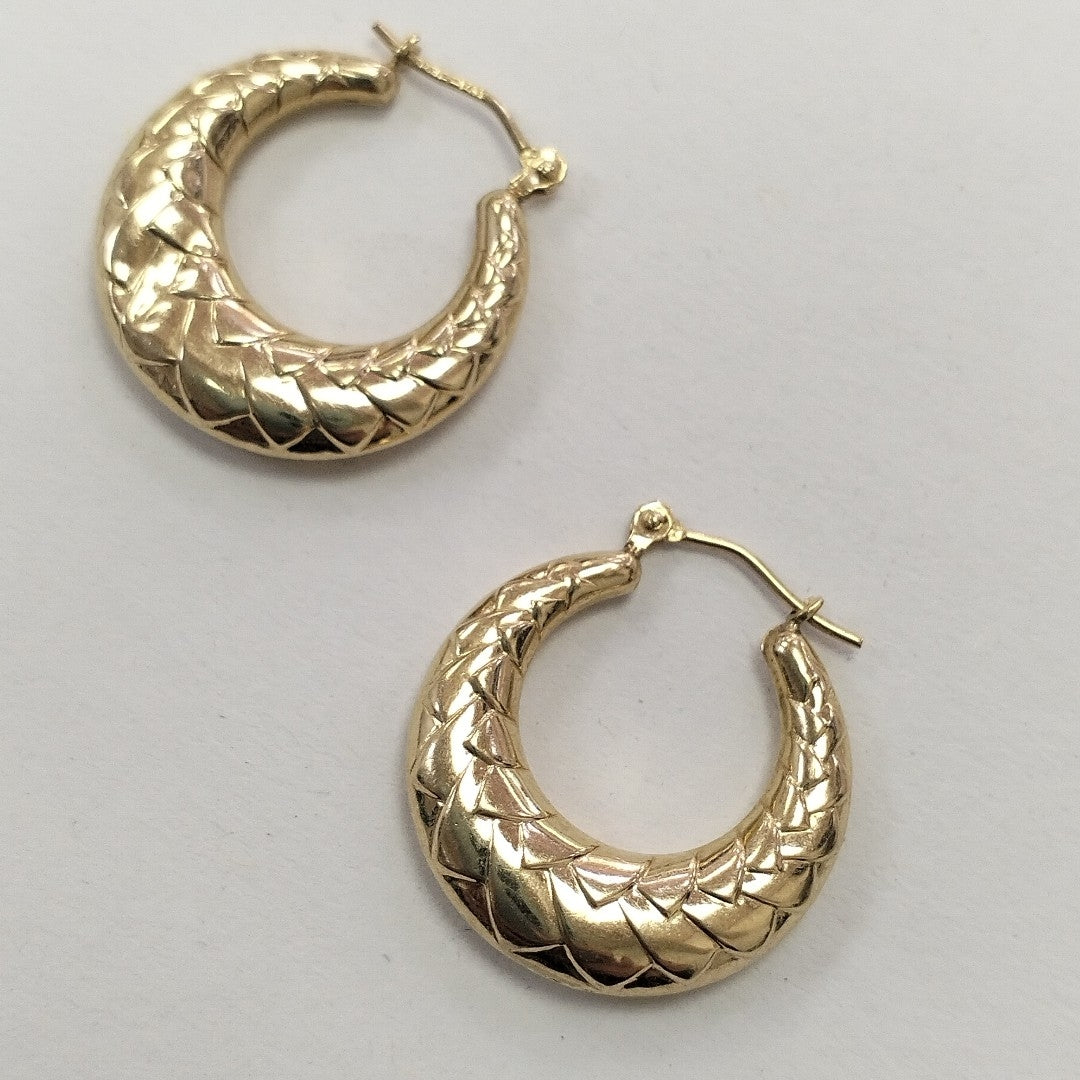 ARRACADAS PAR ORO 14 K 1.6 GRMS (SEMINUEVO)