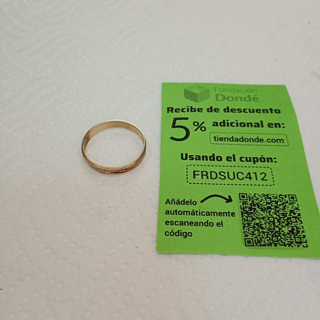 ARGOLLA ORO 10 K 1,50 GRMS (SEMINUEVO)