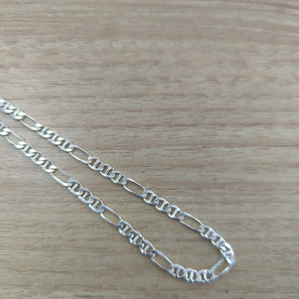 CADENA TEJIDO MARINERO PLATA .925 55 CM 7.9 GR (NUEVO)
