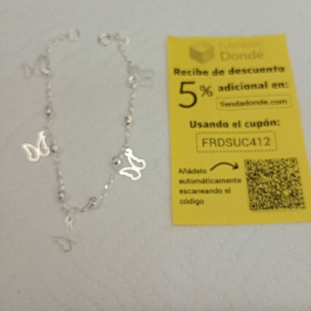 PULSERA TEJIDO ESPECIAL PLATA .925 18 CM 2.9 GR (NUEVO)