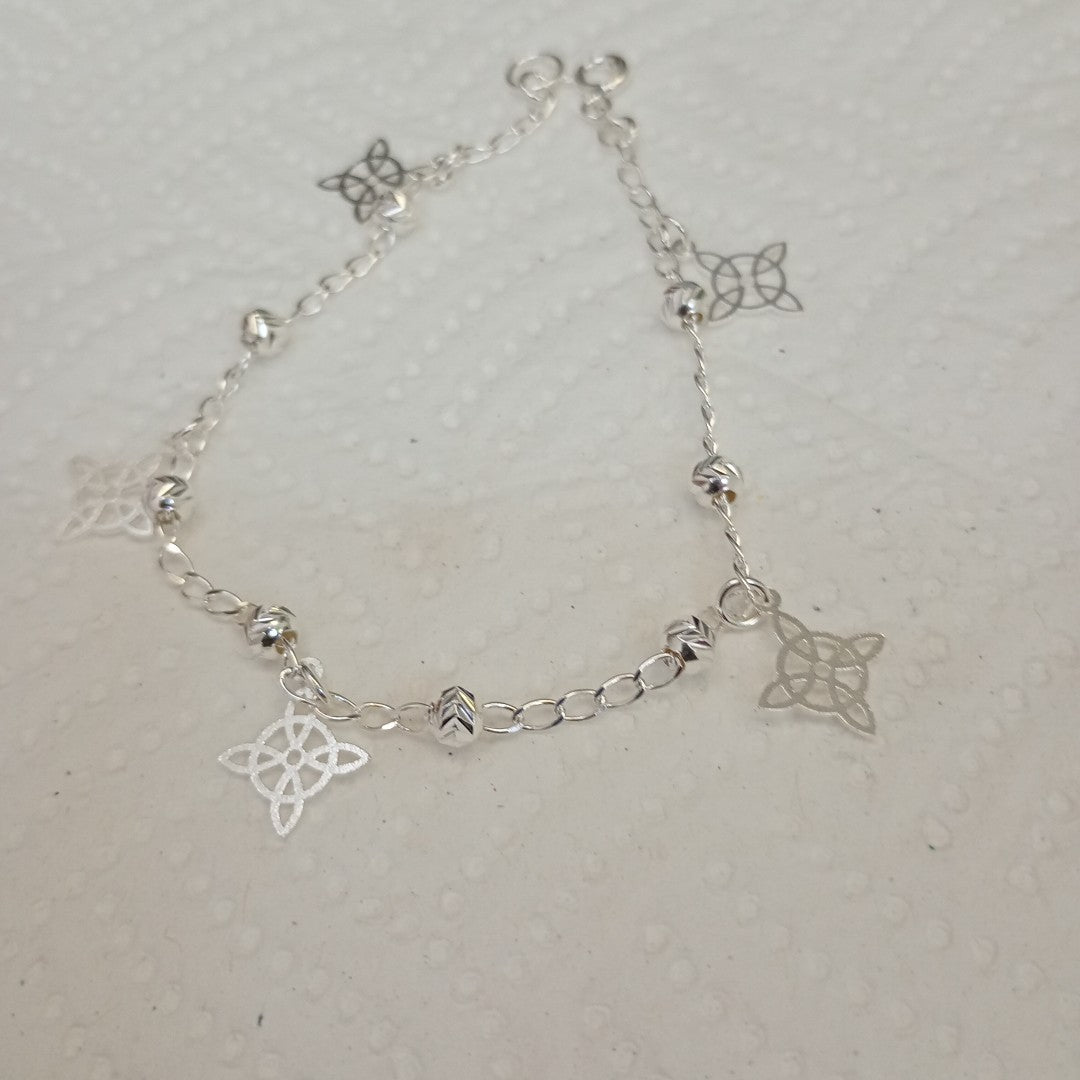 PULSERA TEJIDO ESPECIAL PLATA .925 18 CM 3.2 GR (NUEVO)