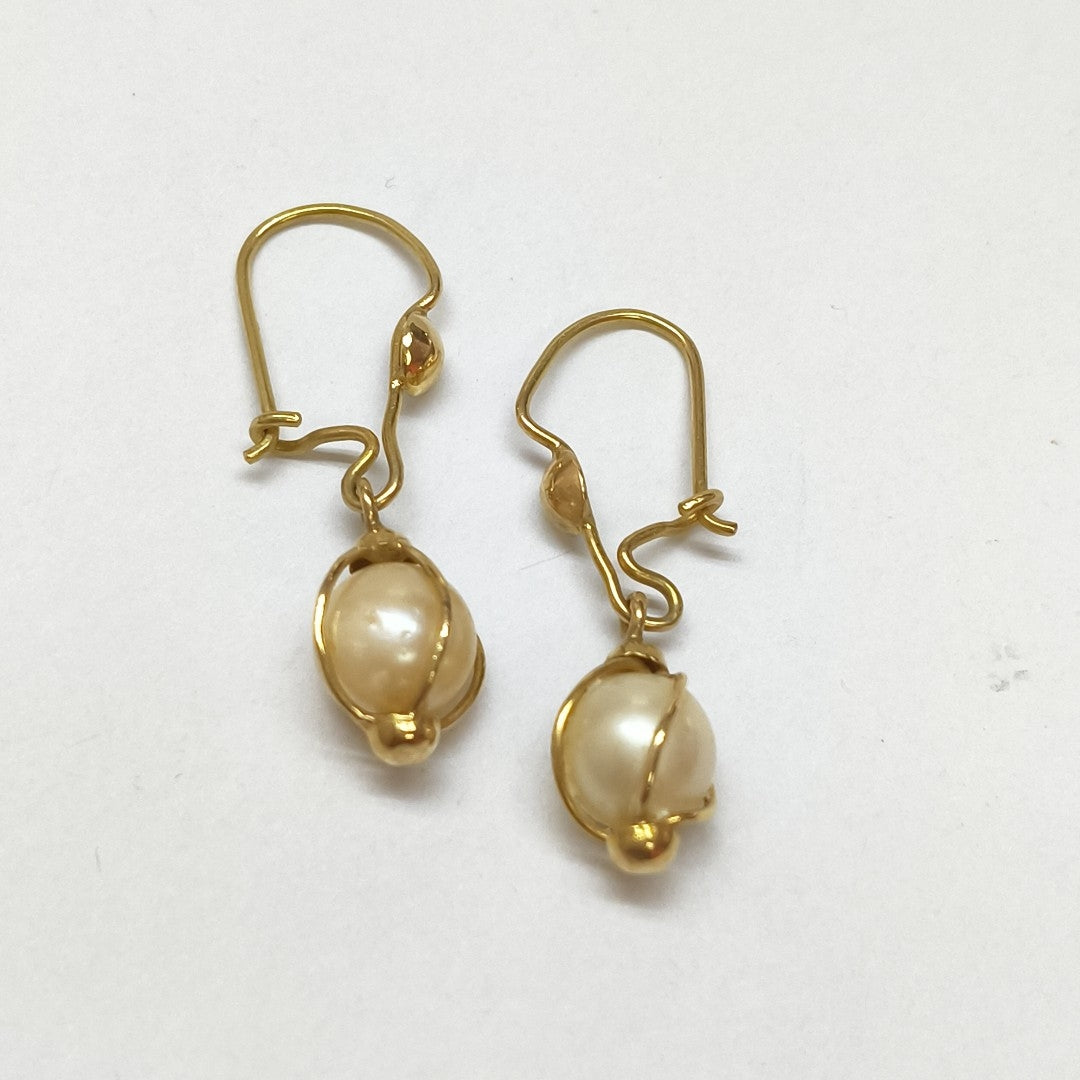 ARETES PAR ORO 14 K 3.4 GRMS (SEMINUEVO)