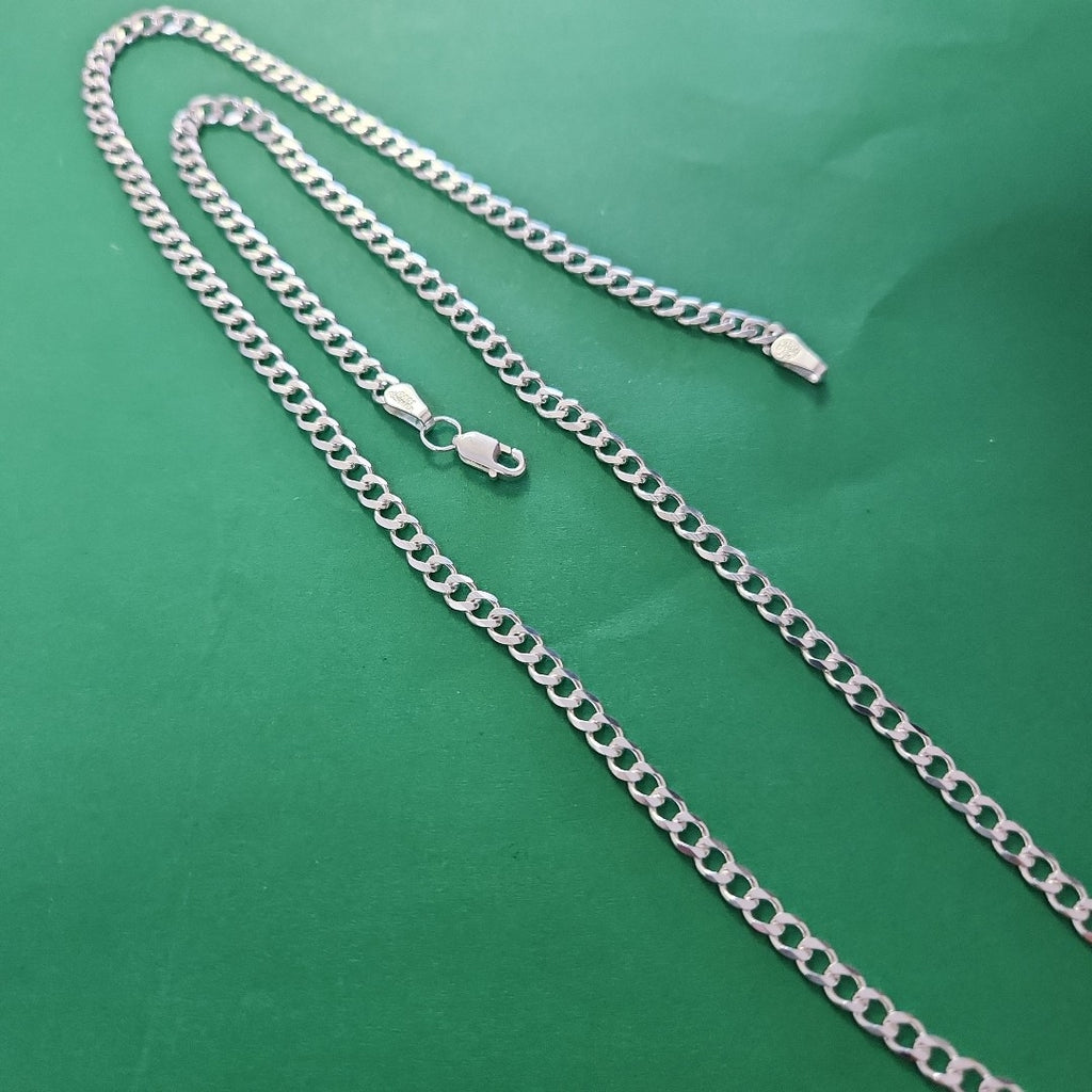 CADENA TEJIDO BARBADO PLATA .925 60 CM 12.9 GR (NUEVO)