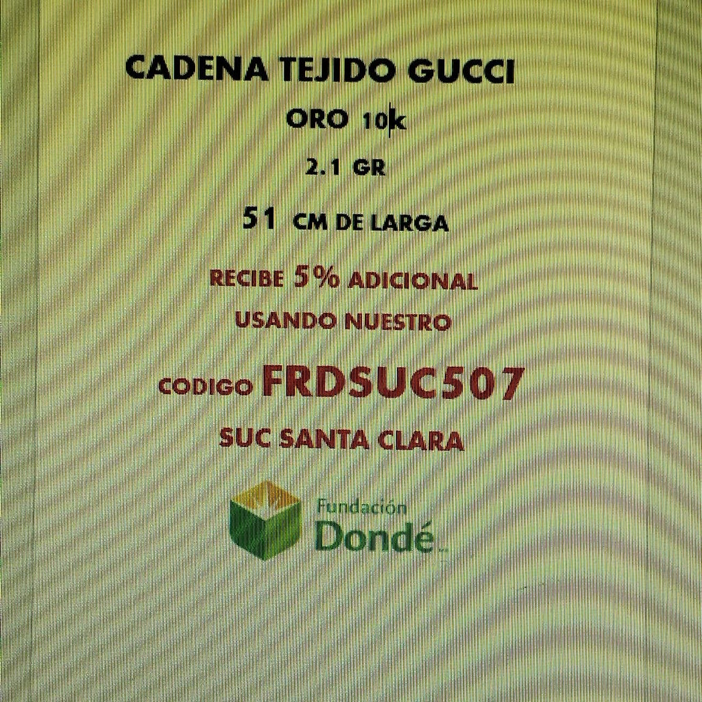 CADENA ORO 10 K 2.1 GRMS (SEMINUEVO)