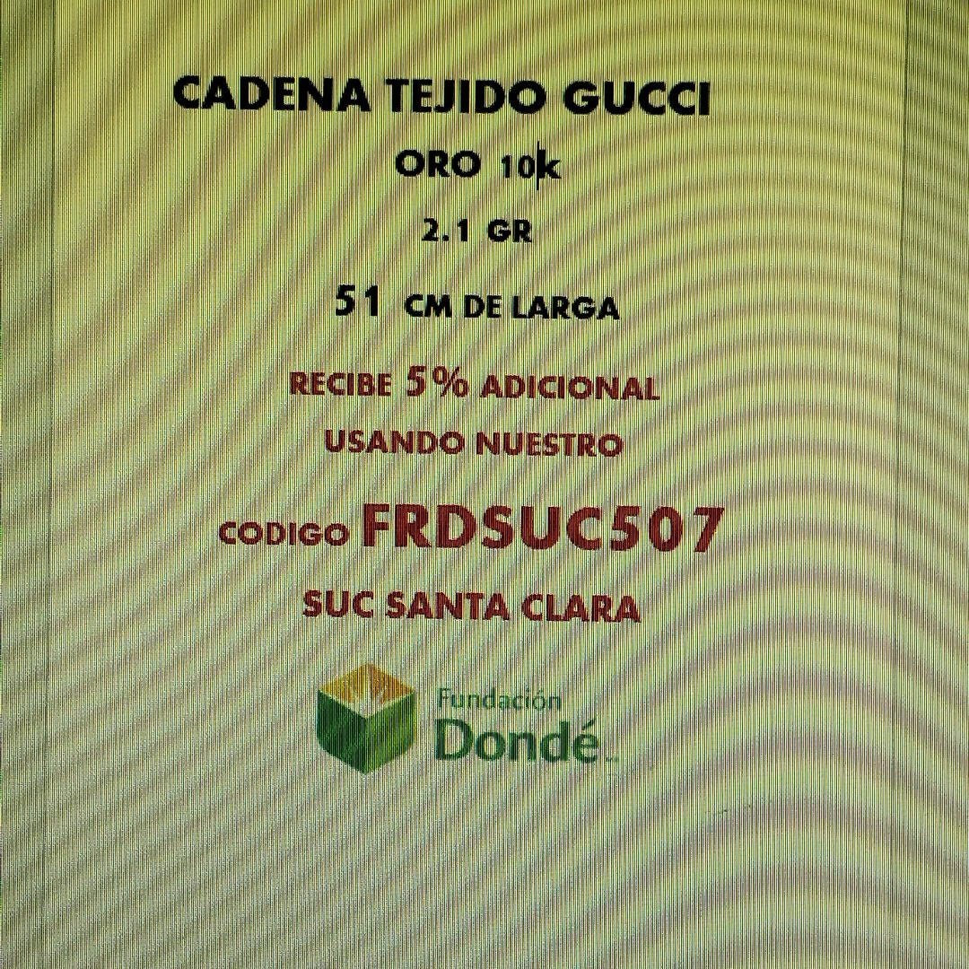 CADENA ORO 10 K 2.1 GRMS (SEMINUEVO)