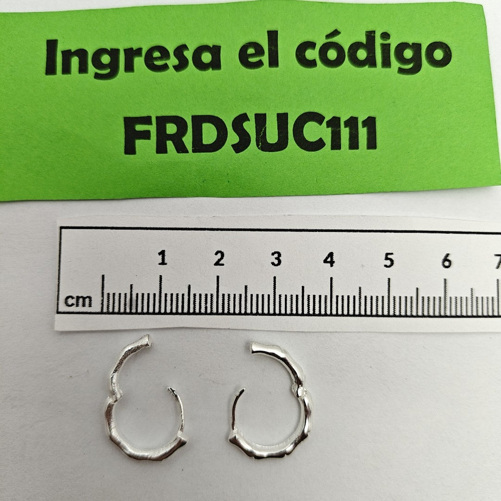 ARRACADAS ESPECIAL PLATA .925 3 GR (NUEVO)