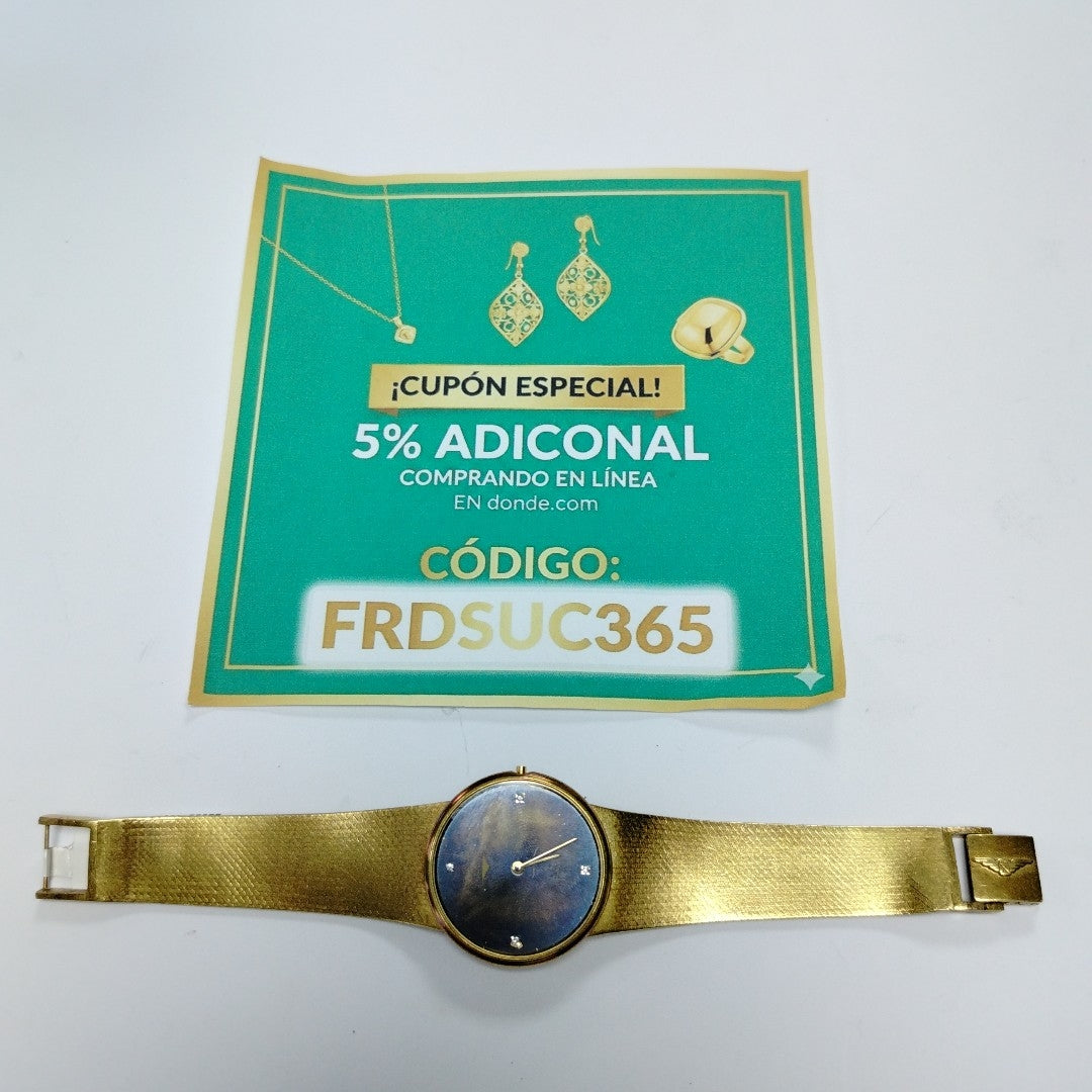 RELOJ CAJA Y PULSO ORO ORO 18 K 86.2 GRMS (SEMINUEVO)
