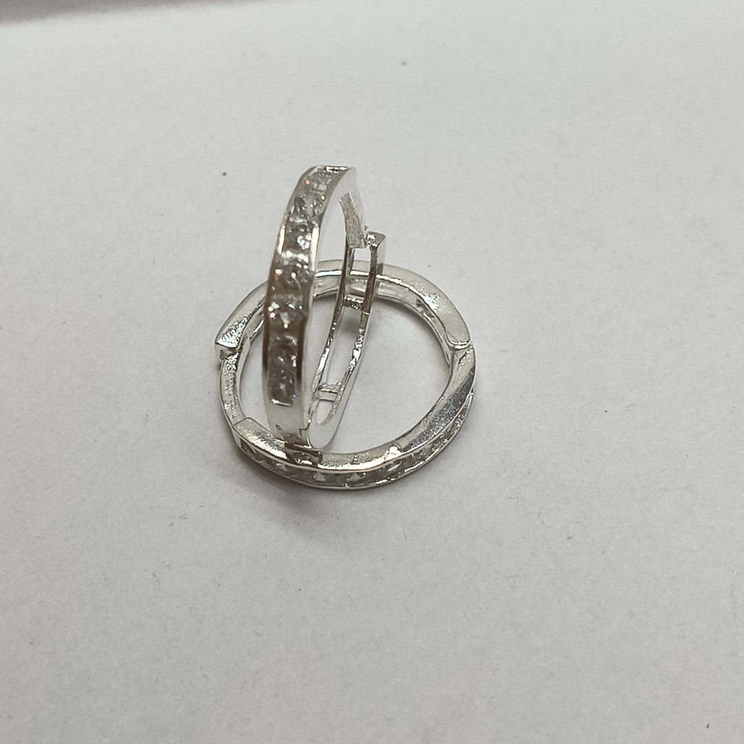 ARRACADAS C/CIRCONIAS PLATA .925 2.1 GR (NUEVO)